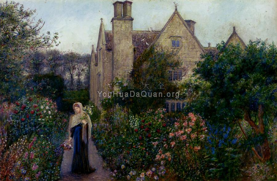 The Long Walk At Kelmscott Manor - 玛丽·斯帕尔塔利·斯蒂曼